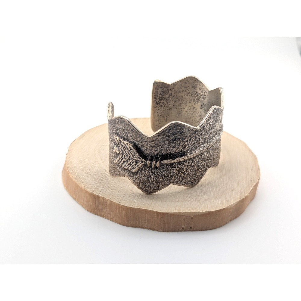 Handcrafted Navajo Cuff Bracelet Native American ARROW Southwest Jewelry Sz 7 ** - Picture 7 of 12